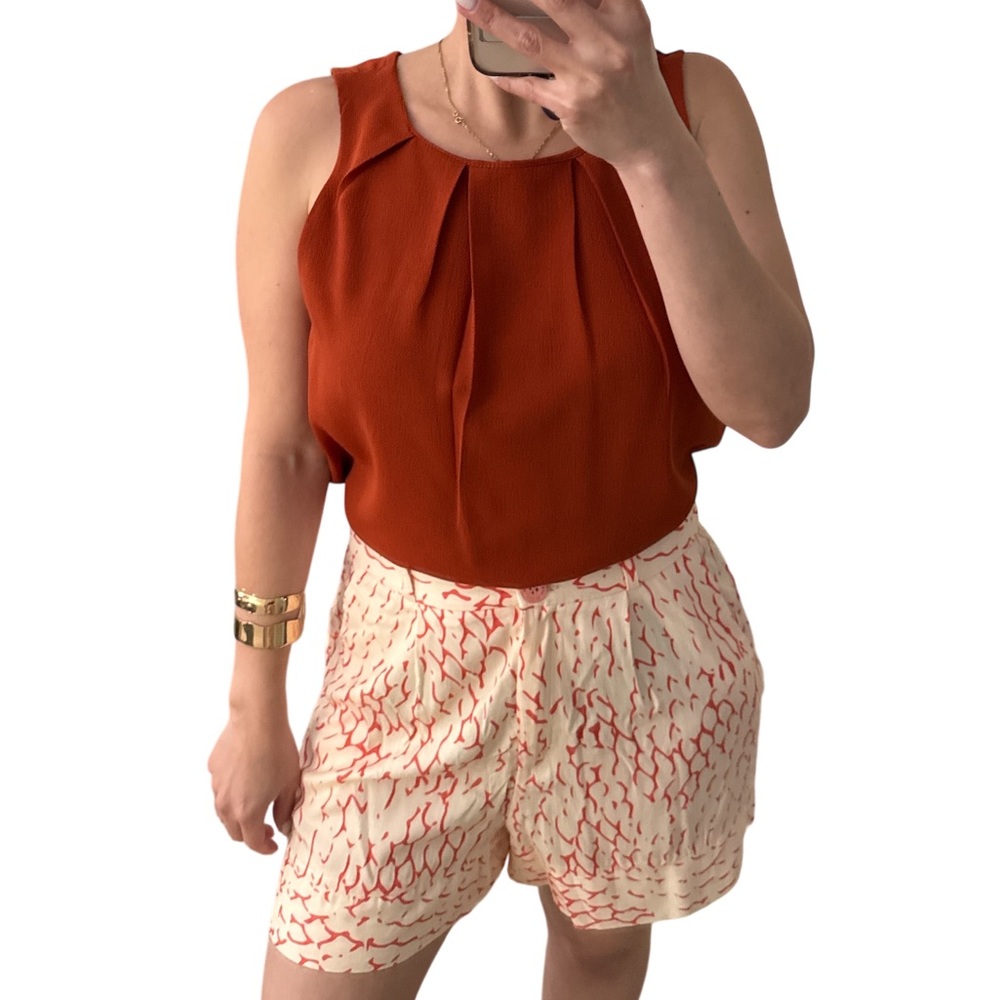 Rust Sleeveless Top
